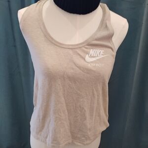 Nike Women's Tan racerback Tank Top Size M